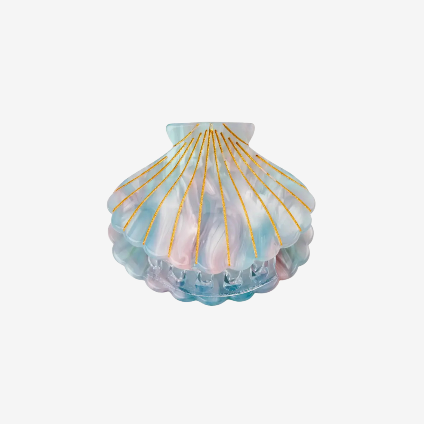 by Vivi. - Haarspange in Muschelform "Blau"