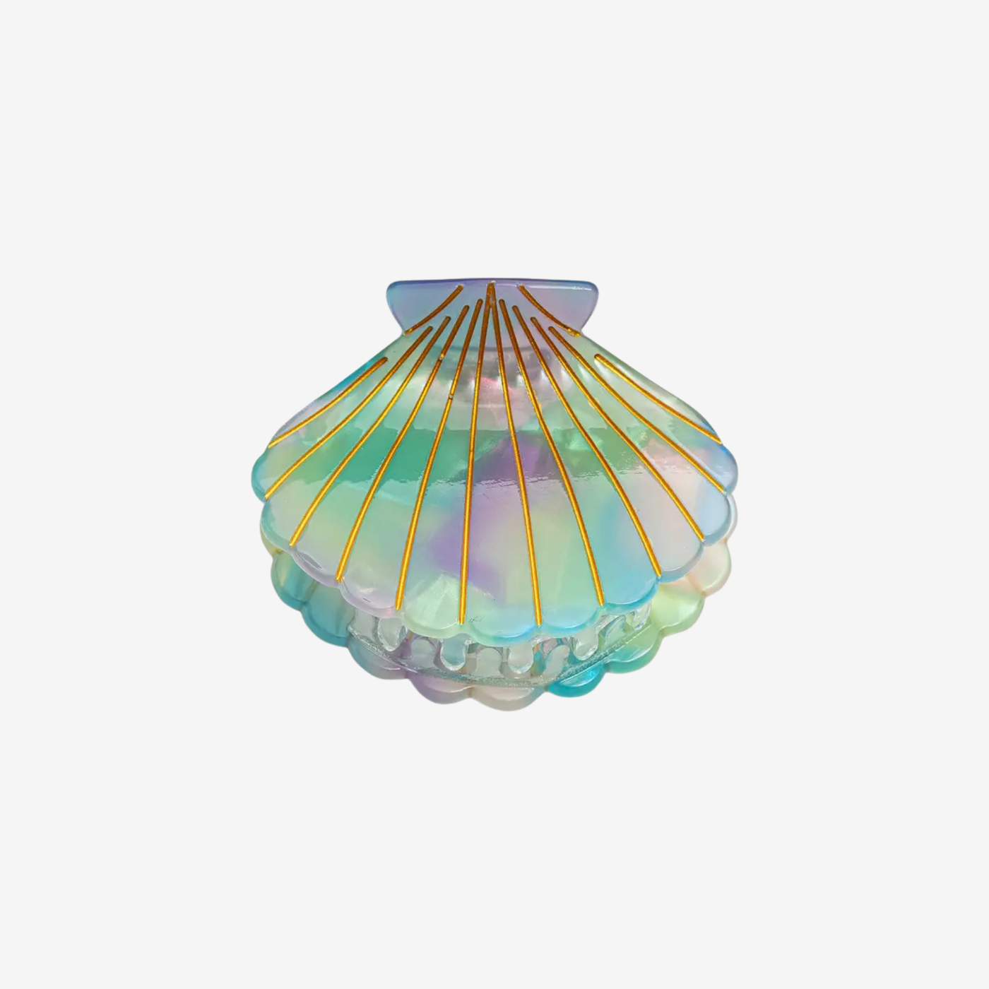 by Vivi. - Haarspange in Muschelform "Einhorn"