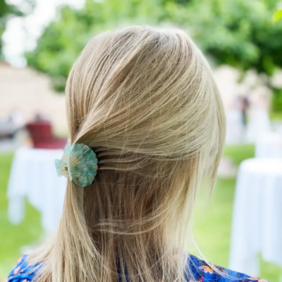 by Vivi. - Haarspange in Muschelform "Marmor"