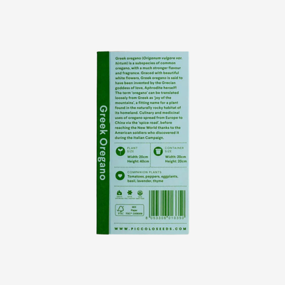 Piccolo Seeds - Saatgut "Greek Oregano"