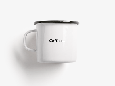 typealive - Tasse aus Emaille / Coffee