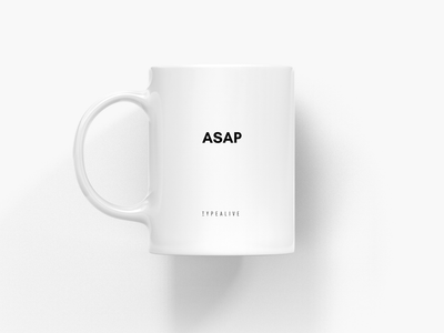 typealive - Tasse aus Keramik / ASAP