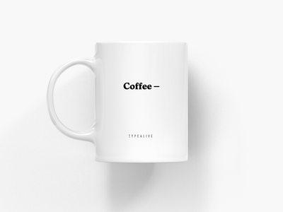 typealive - Tasse aus Keramik / Coffee