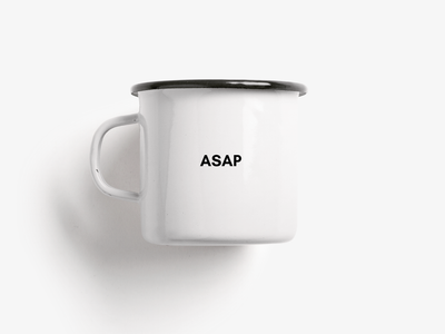 typealive - Tasse aus Emaille / ASAP