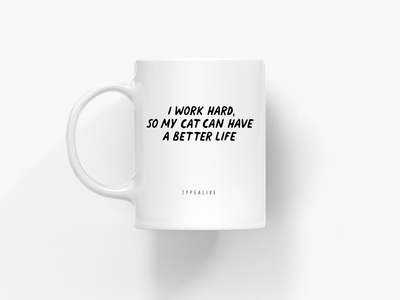 typealive - Tasse aus Keramik / Better Life "Cats"