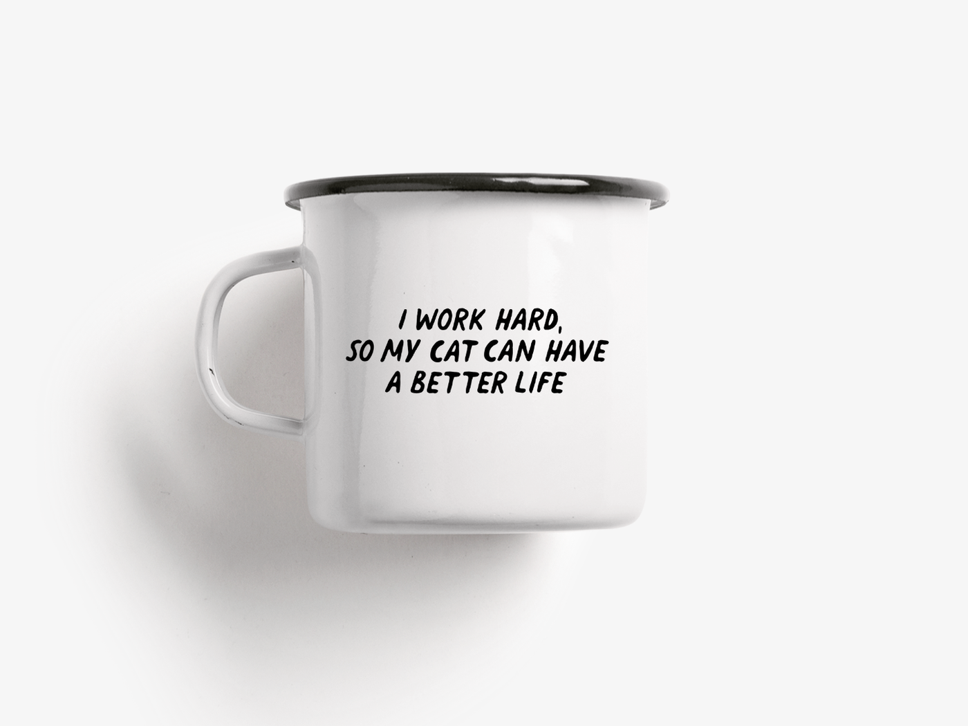 typealive - Tasse aus Emaille / Better Life "Cats"