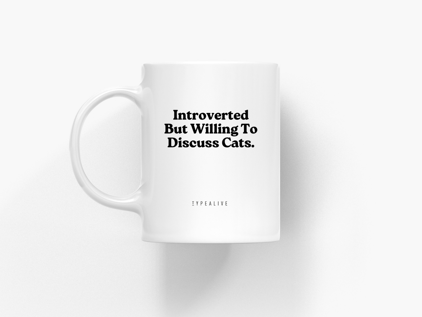 typealive - Tasse aus Keramik / Discuss Cats
