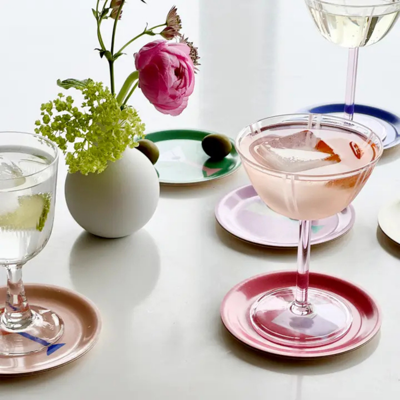 BLU KAT - Untersetzer-Set "Cocktails" (6 Stück)