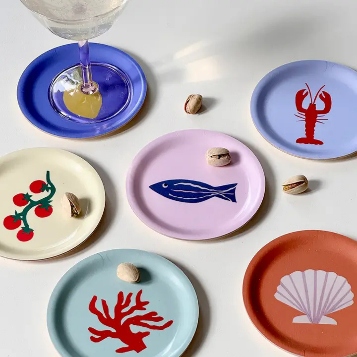 BLU KAT - Untersetzer-Set "Seaside" (6 Stück)