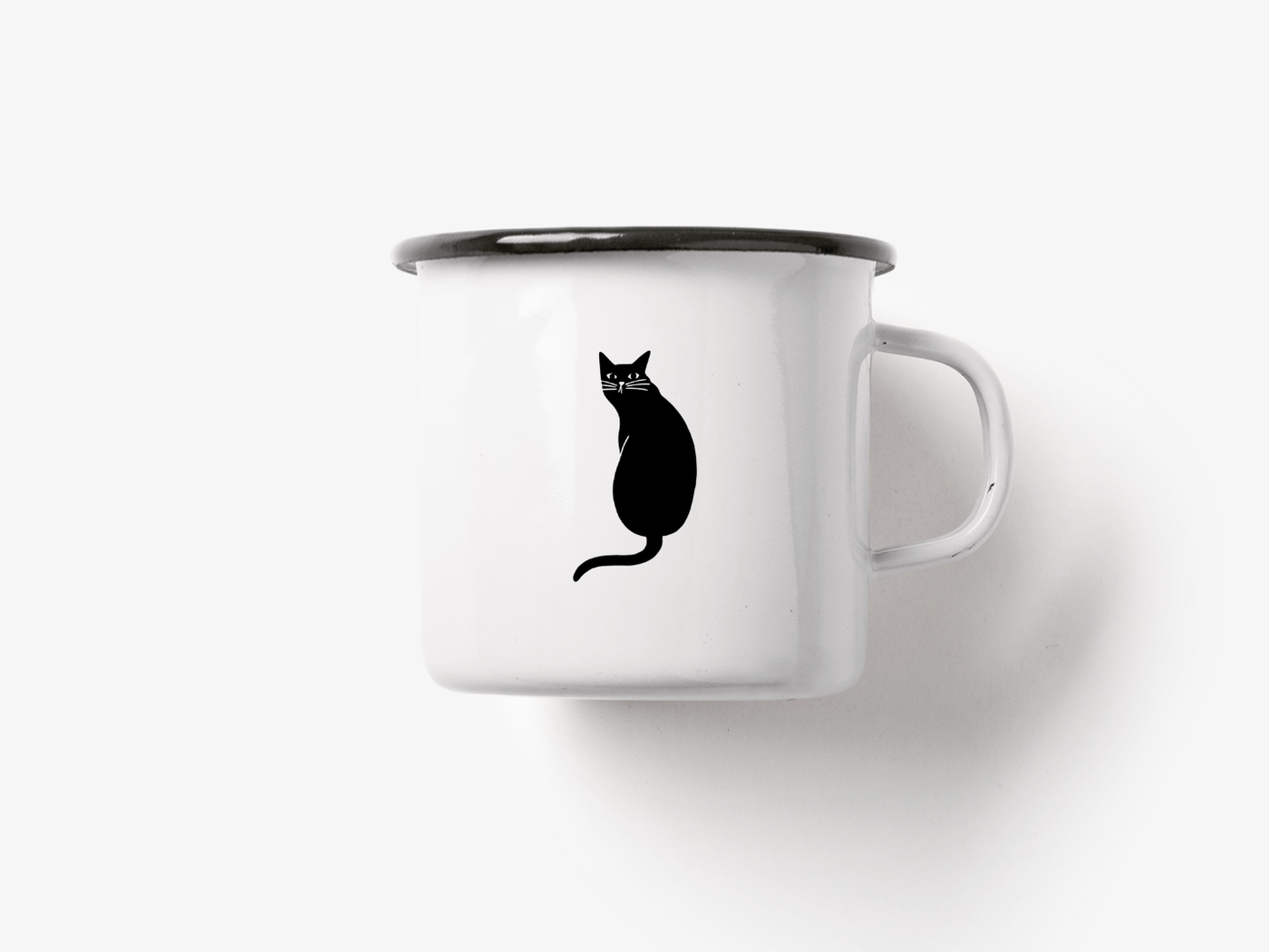 typealive - Tasse aus Emaille / Discuss Cats