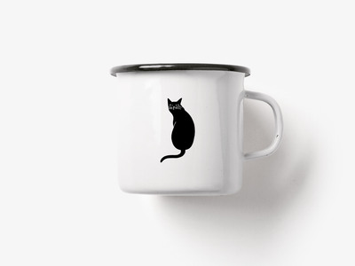 typealive - Tasse aus Emaille / Discuss Cats