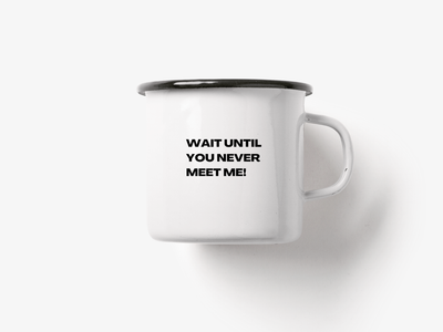 typealive - Tasse aus Emaille / Introverted