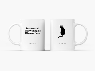 typealive - Tasse aus Keramik / Discuss Cats