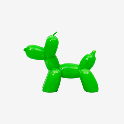 Helio Ferretti - Kerze "Ballonhund / Grün"