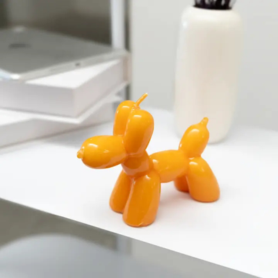 Helio Ferretti - Kerze "Ballonhund / Orange"