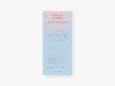 Notizblock "schmal" / Resting