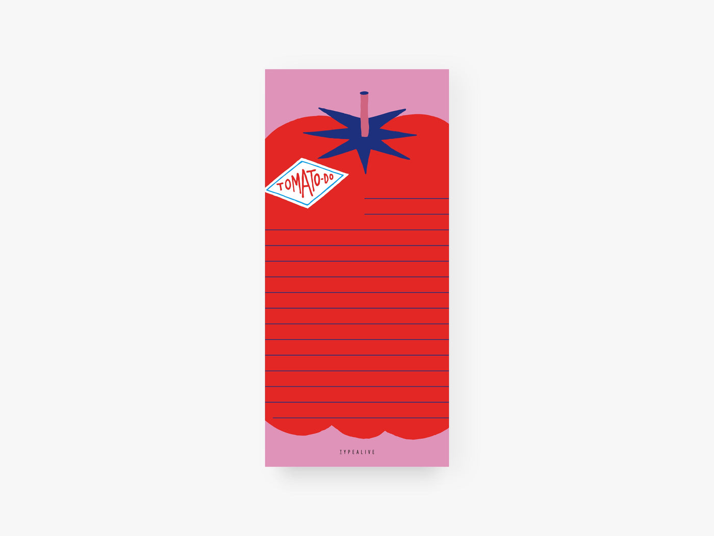Notizblock "schmal" / Tomato Do