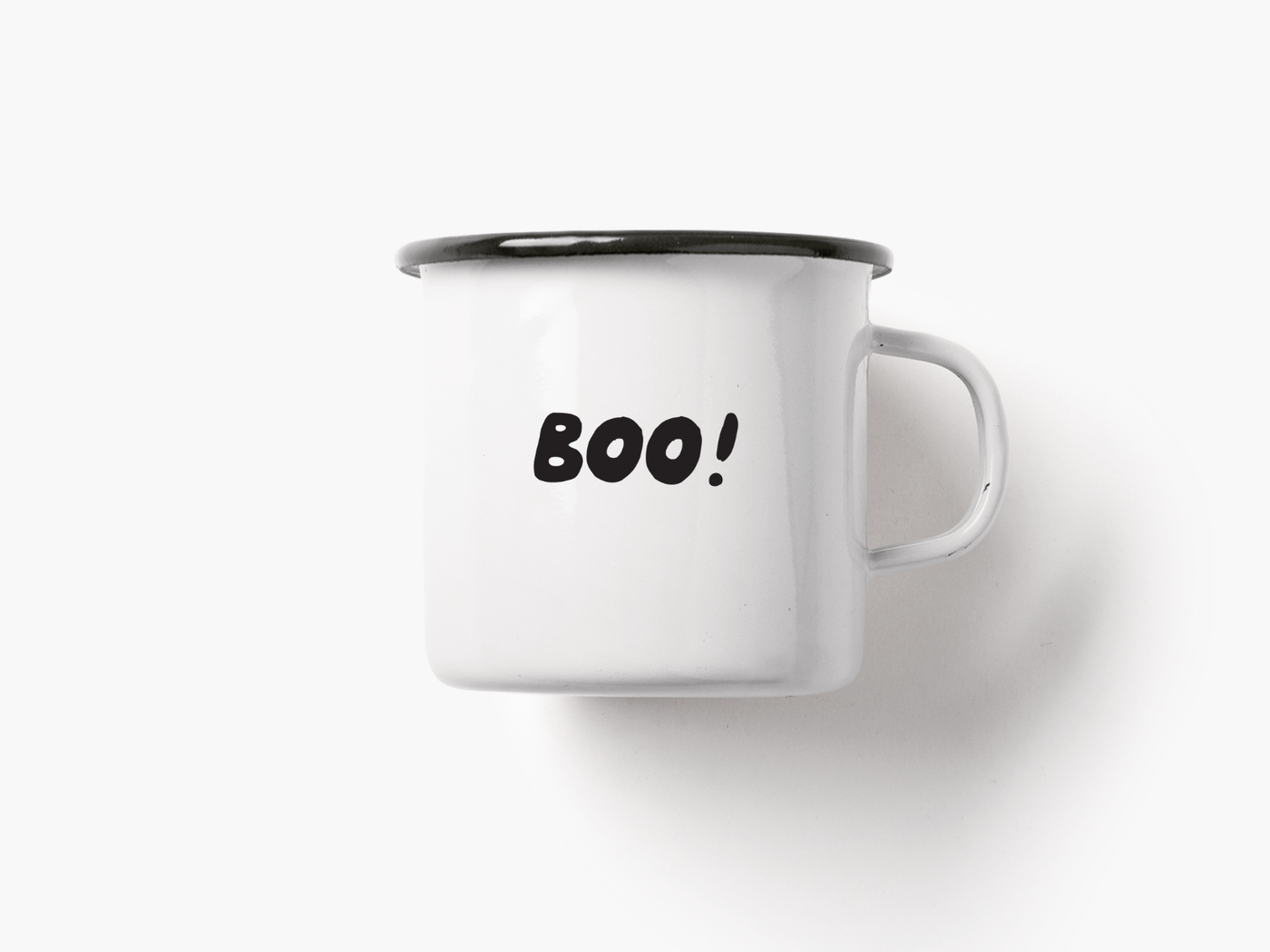 Tasse aus Emaille / Boo