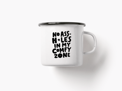 Tasse aus Emaille / Comfy Zone