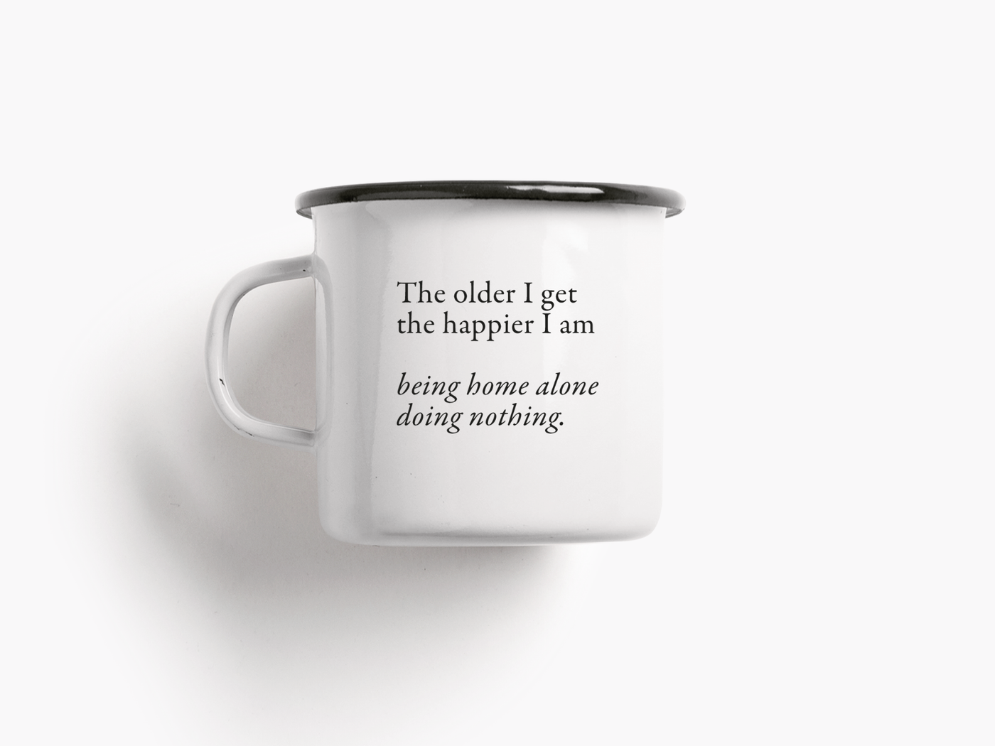 Tasse aus Emaille / Doing Nothing