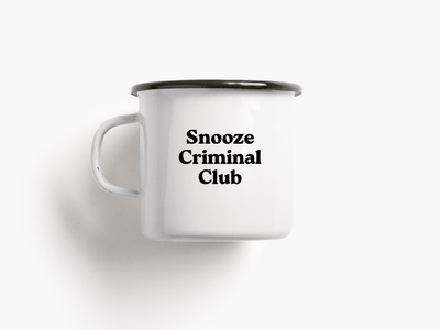 Tasse aus Emaille / Snooze Criminal
