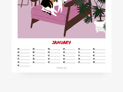 Wandkalender / Petisfaction "Cats" No. 2
