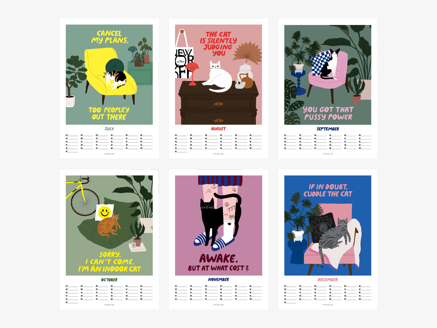 Wandkalender / Petisfaction "Cats" No. 2