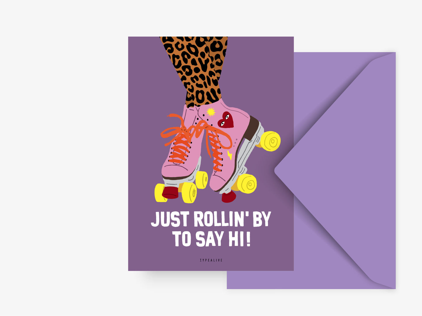 Postkarte / Just Rollin By