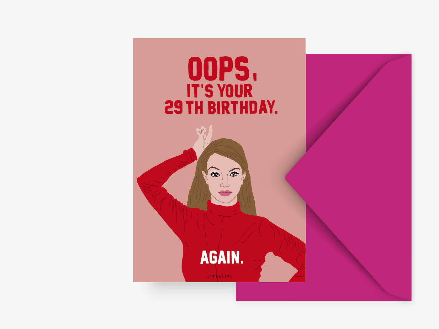 Postkarte / Oops