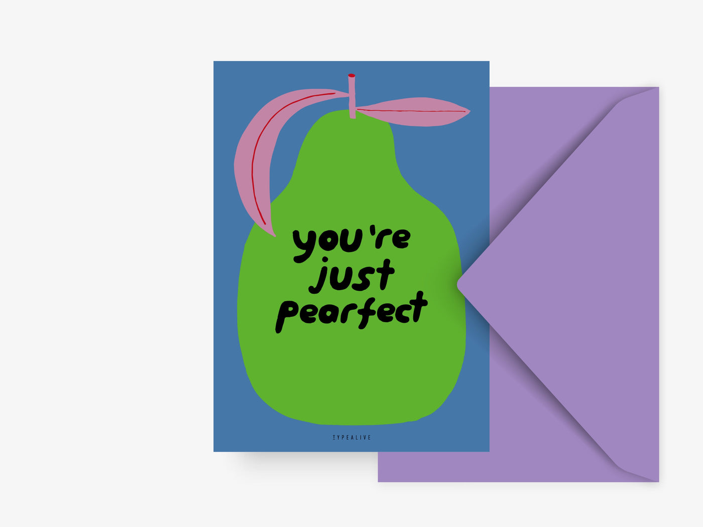 Postkarte / Pearfect