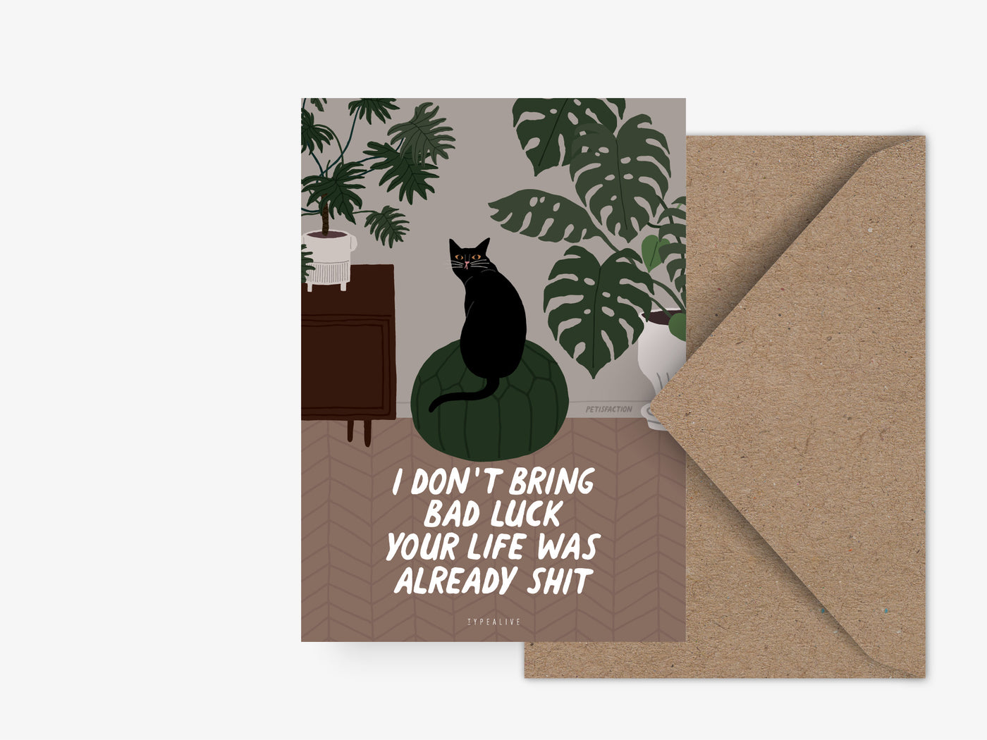 Postkarte / Petisfaction "Cats" Bad Luck