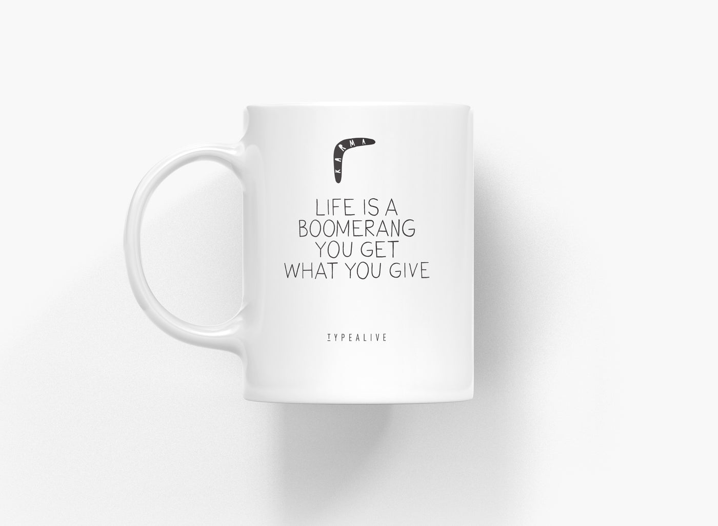 typealive - Tasse aus Keramik / Boomerang