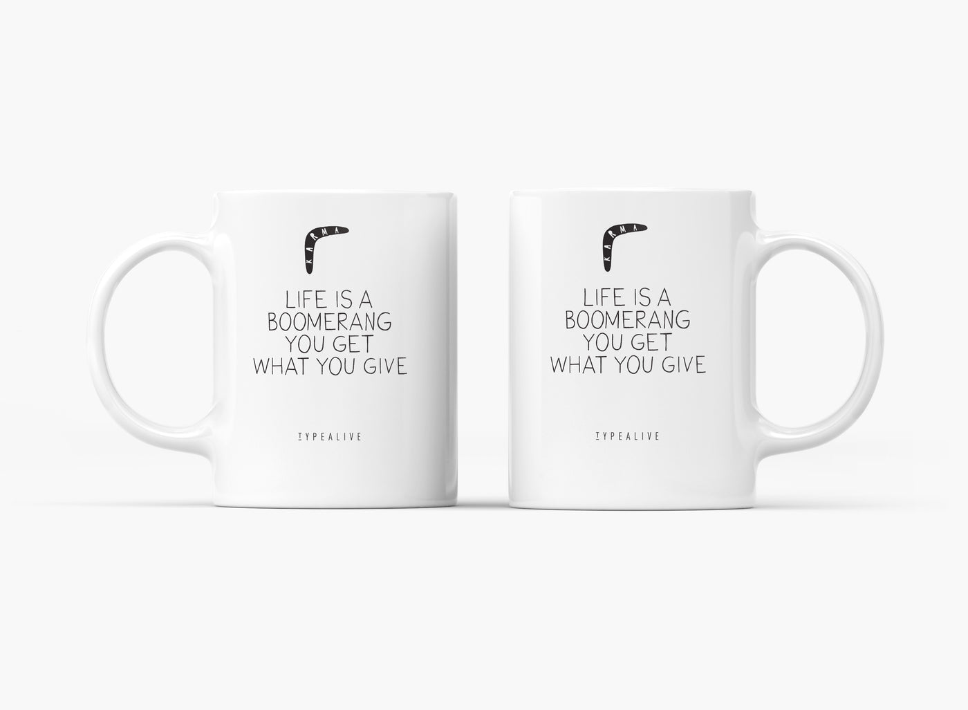 typealive - Tasse aus Keramik / Boomerang