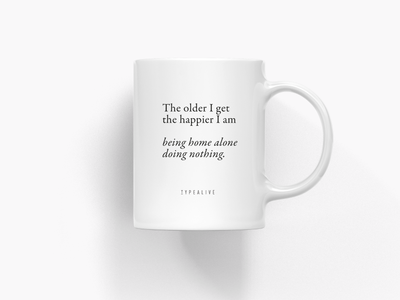 typealive - Tasse aus Keramik / Doing Nothing