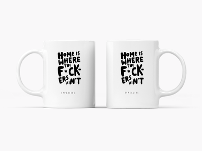 typealive - Tasse aus Keramik / Home Is Where