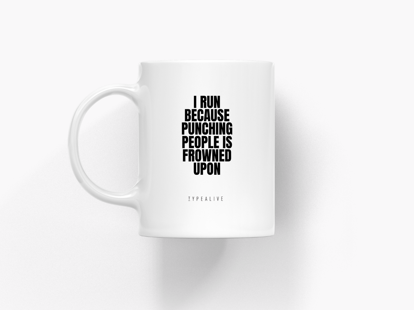 typealive - Tasse aus Keramik / I Run