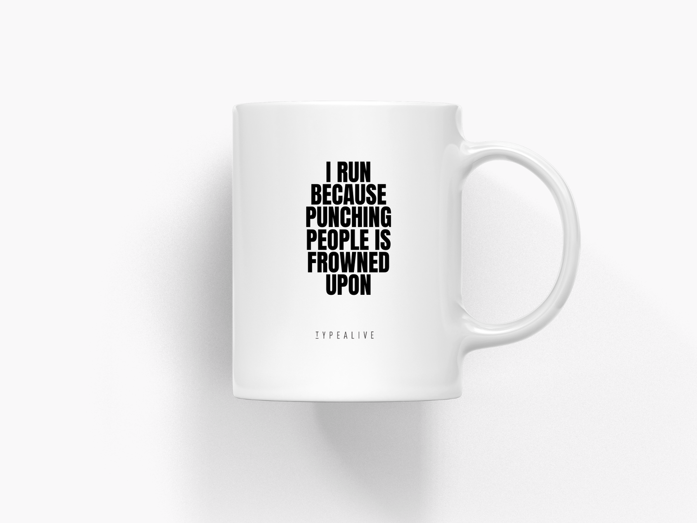 typealive - Tasse aus Keramik / I Run