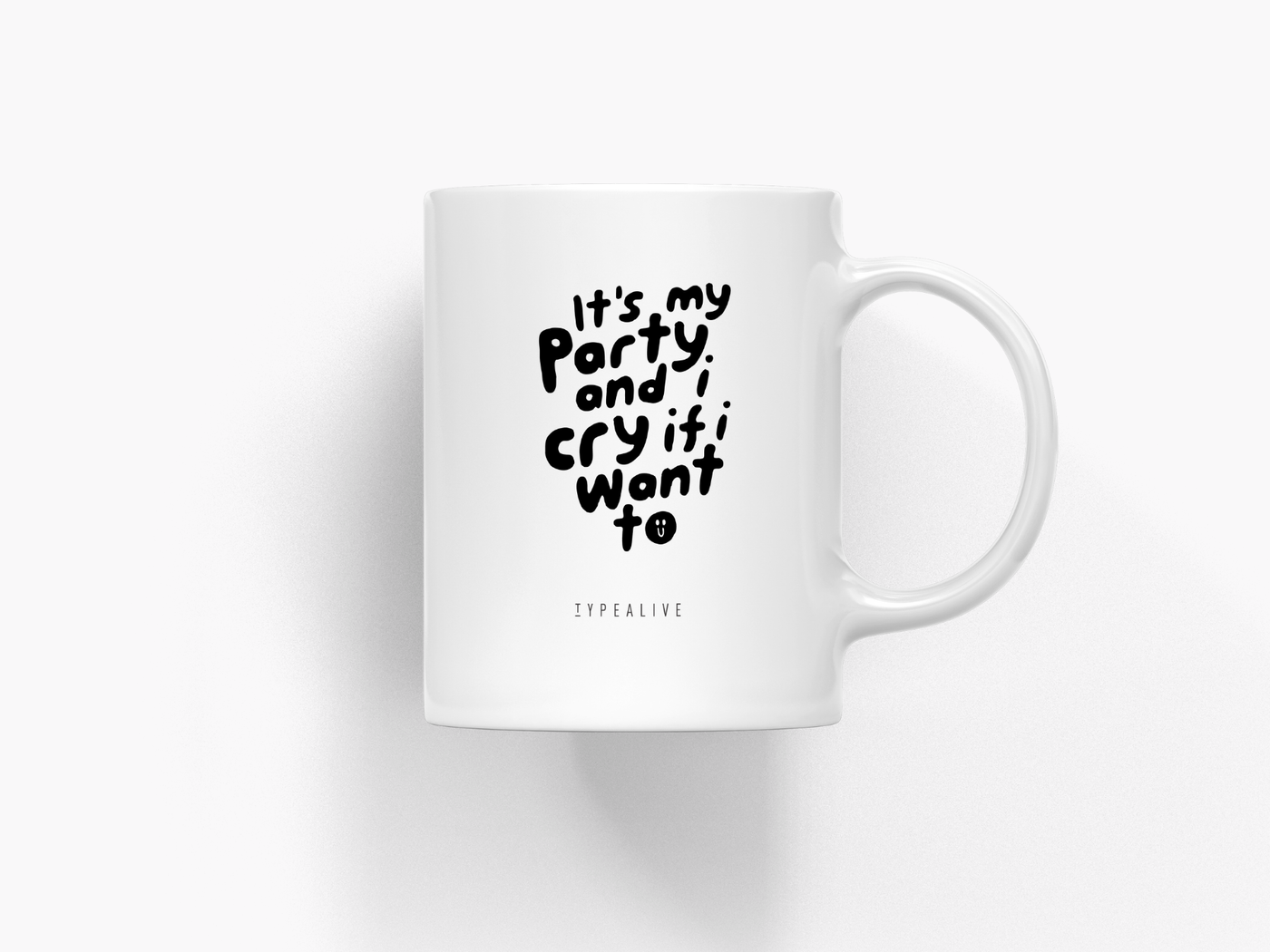 typealive - Tasse aus Keramik / It's My Party