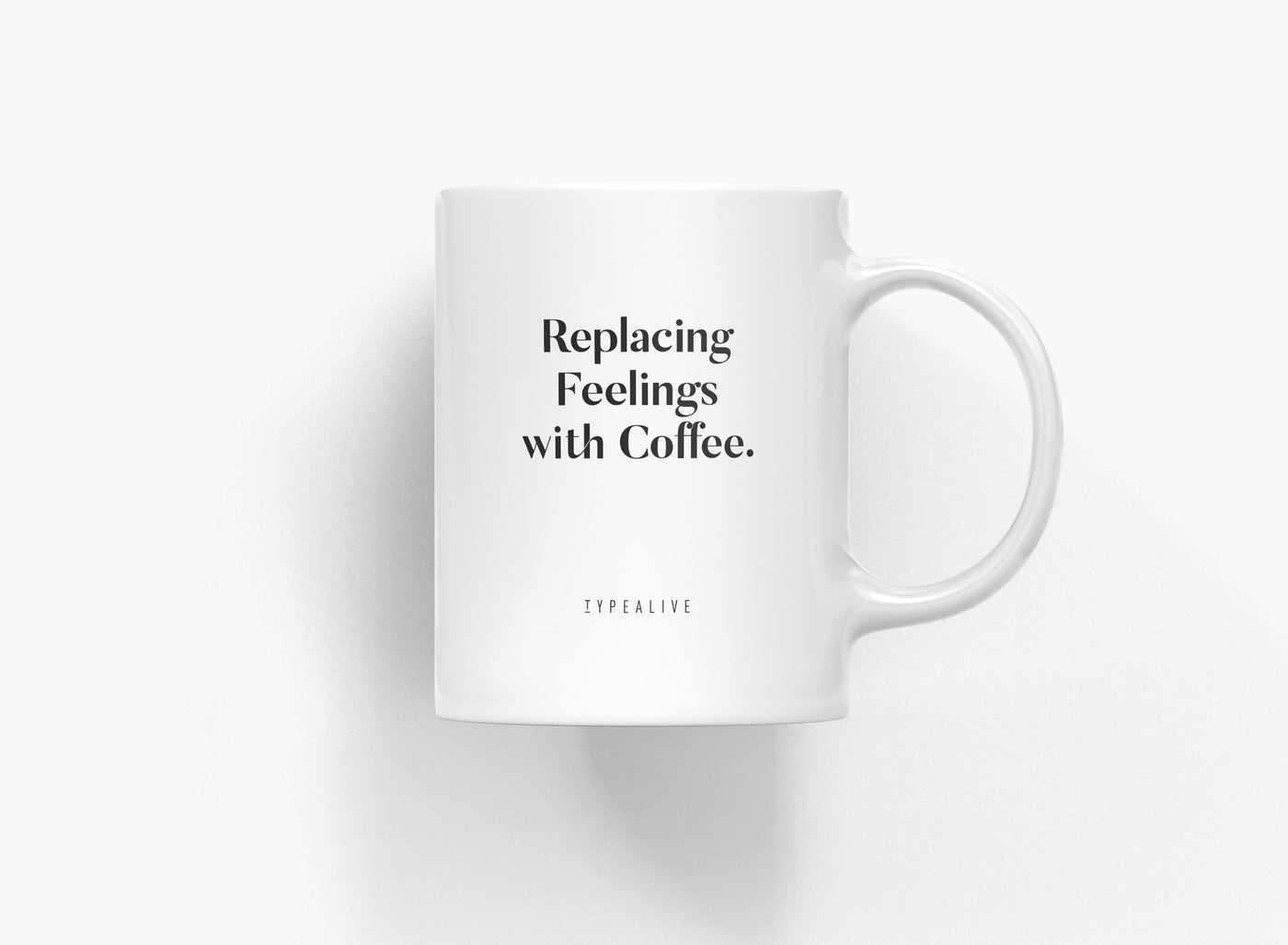 typealive - Tasse aus Keramik / Replacing Feelings