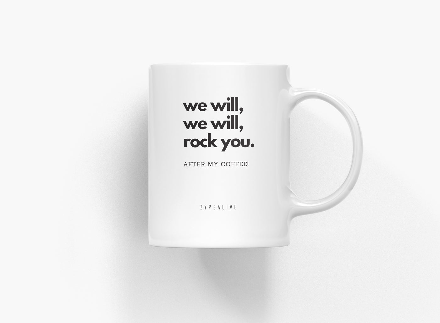 typealive - Tasse aus Keramik / Rock You