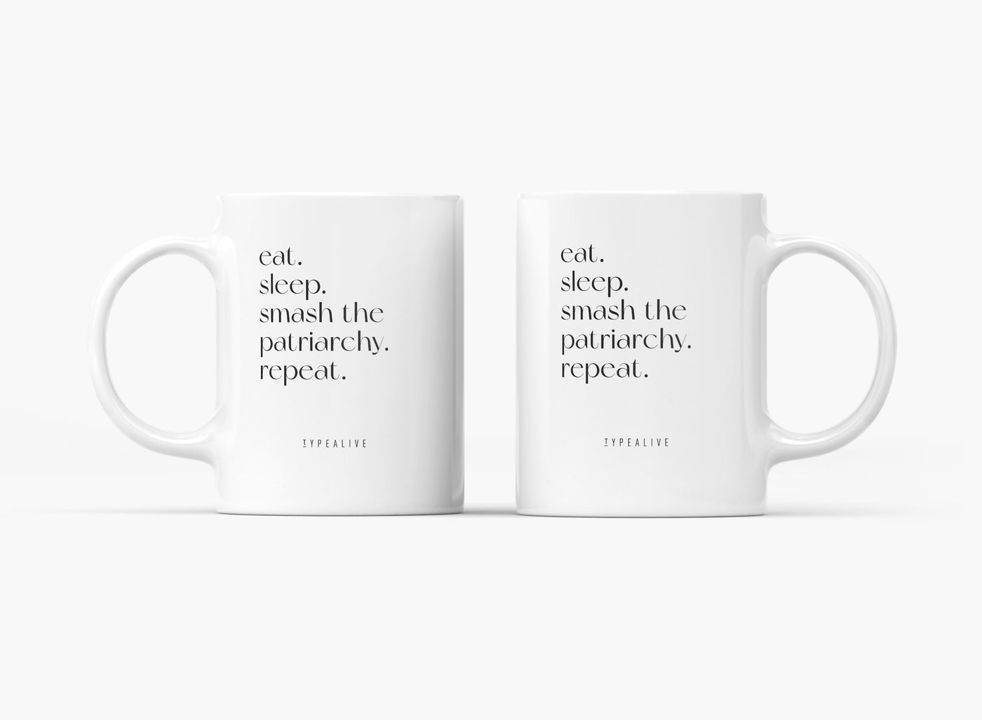 typealive - Tasse aus Keramik / Smash