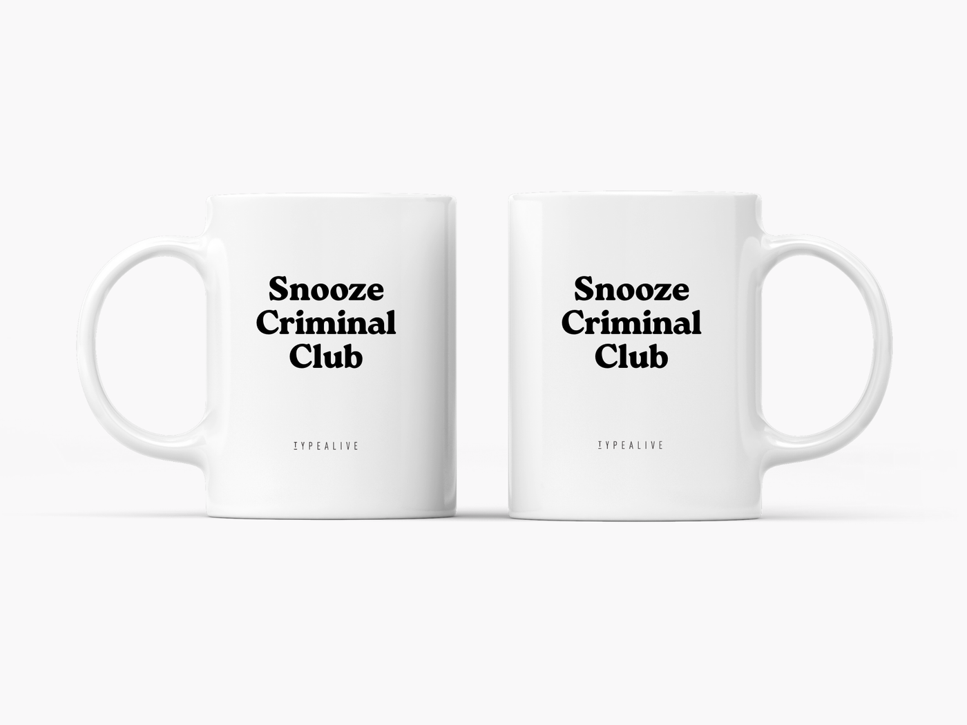 typealive - Tasse aus Keramik / Snooze Criminal