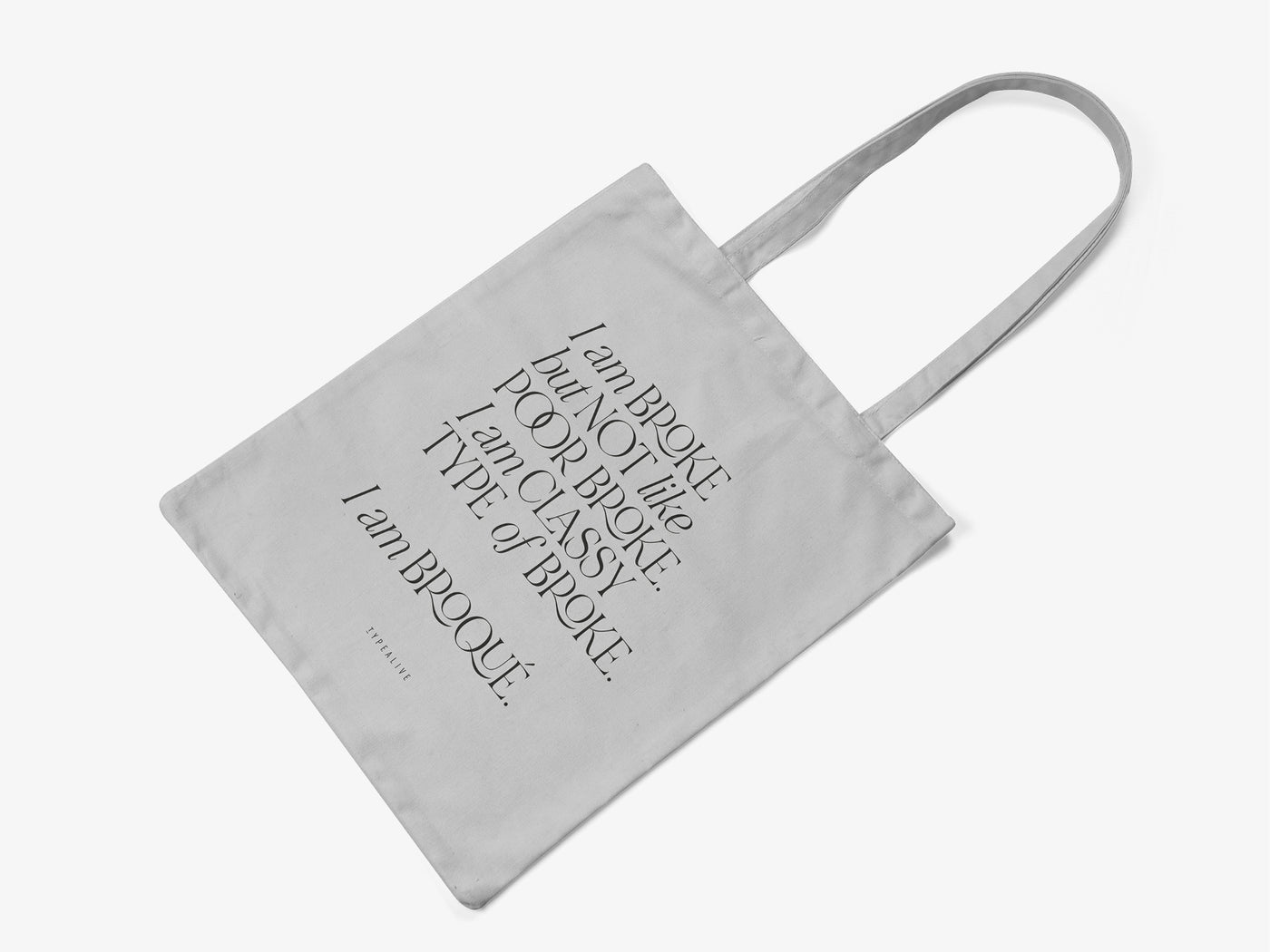 typealive - Baumwolltasche / Broqué