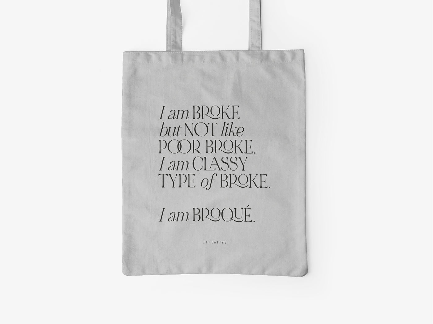typealive - Baumwolltasche / Broqué