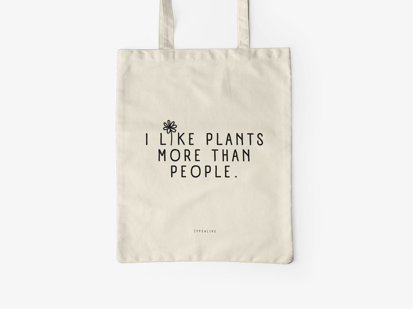 typealive - Baumwolltasche / I Like Plants