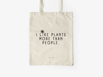 typealive - Baumwolltasche / I Like Plants