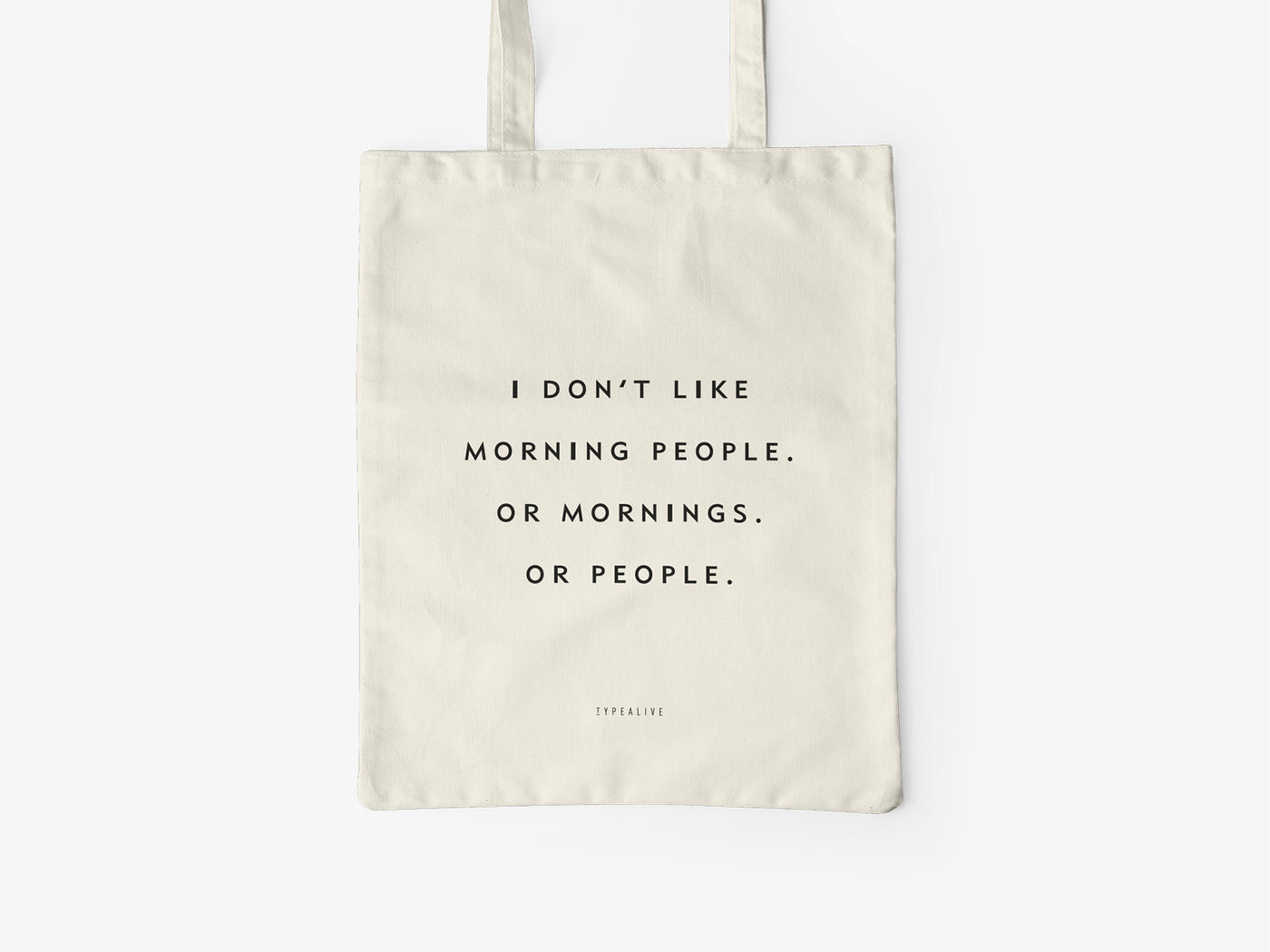 typealive - Baumwolltasche / Morning People