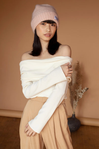 Artic Fox - Mohair Beanie "Dusty Pink"
