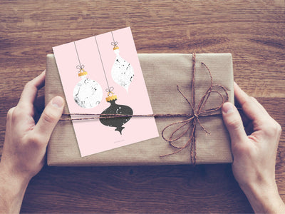 Postkarte / Christmas Balls