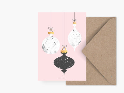 Postkarte / Christmas Balls